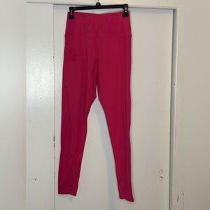High-Waisted Vibrant Pink Leggings